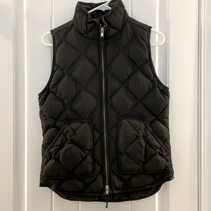 J. Crew size XS black puffer vest